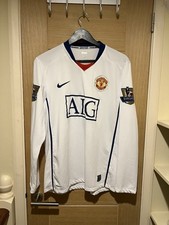 Cristiano Ronaldo 2008/09 Manchester United Long Sleeve Away Shirt