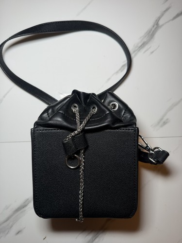 Topshop black faux leather - faux,