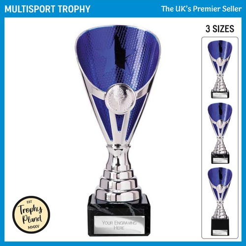 Blue multisport star - star, cup