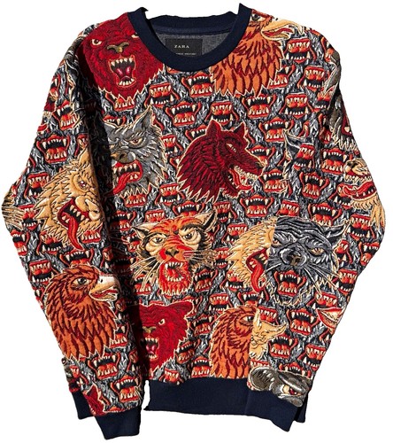 Zara mens jacquard jumper - zara,