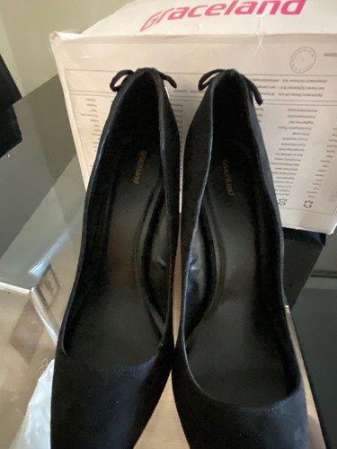Graceland black court shoe - graceland,