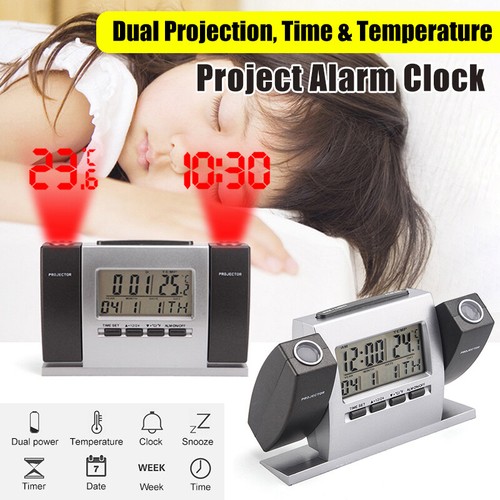 Projection alarm clock - alarm, lcd