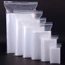 Grip Seal Zip Lock Bags Self Resealable Grip Poly Plastic Clear Mix All Sizes