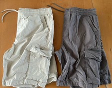 PRIMARK Men's SHORTS X2 Pairs - Size 38"/XL Waist - Cargo style  X7 Pkts**VGUC**