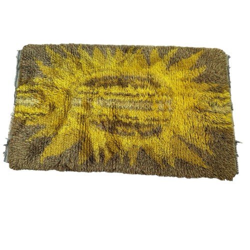 Vintage mcm rug scandinavian - vintage,