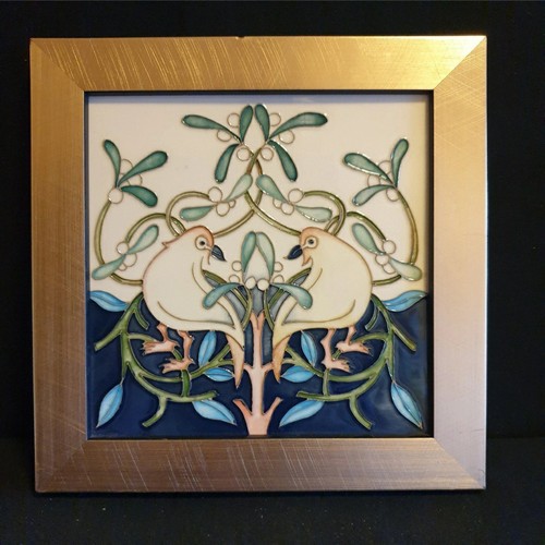 Moorcroft porcelain plaque - porcelain,