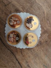 Modern Commemorative "One Crown" Coins With Colourised Designs