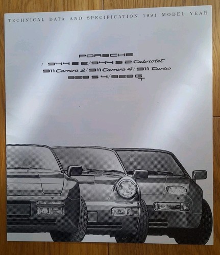 Porsche tech specs - porsche, brochure