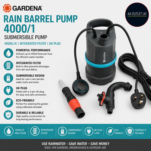 Gardena rain barrel pump - rain,