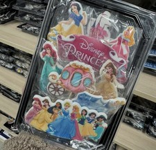 DISNEY PRINCESSES set of sugar toppers fondant+icing sheet! boy girl celebration