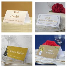 Personalised Place Cards Table
