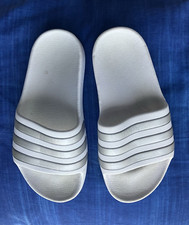 Adidas Sliders Size Kids Adilette Sandals adidas Slides Aqua Shoes White Unisex