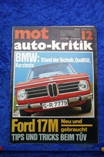 Mot 12/70 BMW Ford 17 M P7