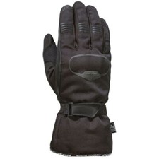 Ixon Pro Rush Motorcycle Gloves Waterproof Breathable Textile Leather Black