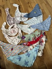 Bundle Of Girls Next Dribble Bibs X13 Mummy Dady Little Sister Floral