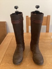 Ariat Yard Boots Full Zip Brown Size 5.5