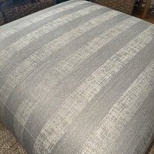 Duresta Sofa in two-tone grey fabric with matching Chair and Foot Stool