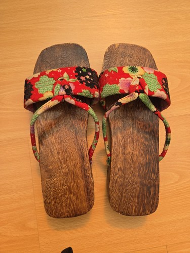 Japanese wooden geta - wooden,