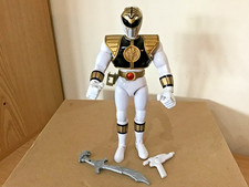 Power Rangers Mighty Morphin 8" Tall White Figure +Armour +Saba Bandai1993 V.VGC