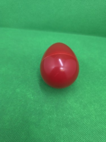 Red plastic egg - red,