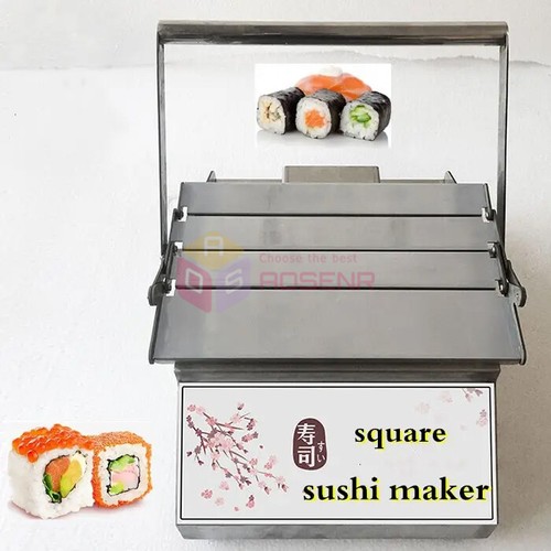 Round sushi roll making - sushi,
