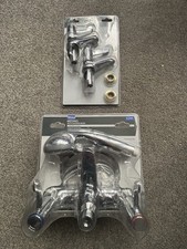 Chrome MEDINO Bath Shower Mixer & Basin Taps - As bought, sealed & never opened
