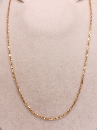 9ct gold fine chain - gold,