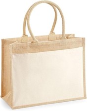 Jute Carry Bag with Cotton