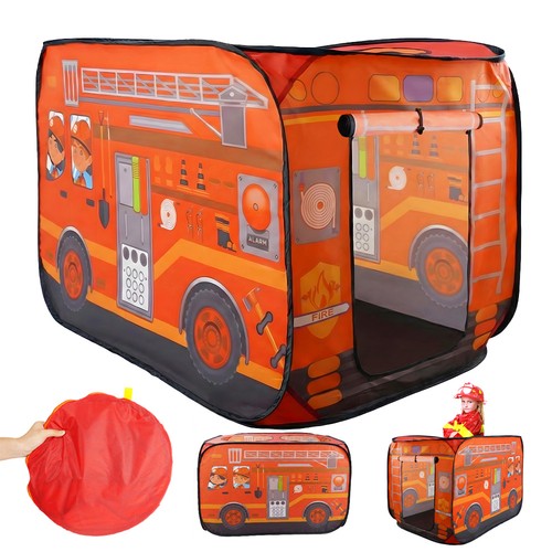 Fire engine pop tent - fire, up