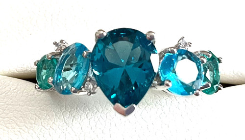 Exquisite spinel ring blues - ring,