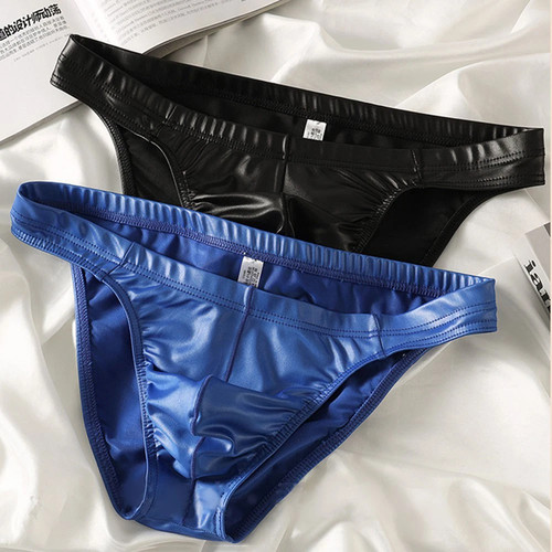 Men faux leather string - faux,