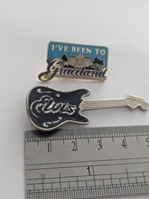 Elvis Presley Pin Badges Guitar & Graceland Enamel