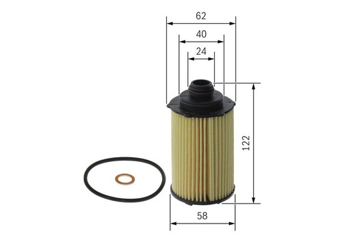 Bosch f026407348 oil filter - f026407348,