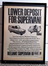 Framed original Classic Car Ad