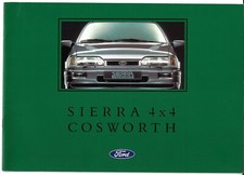 Ford Sierra Sapphire RS Cosworth 4x4 1990-1991 Italian Market Sales Brochure