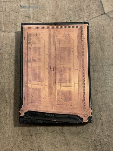 Printing letterpress block - printing,