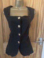 Primark Black Denim Waistcoat