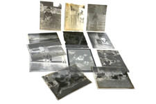 12 X Vintage 4x3 inch Glass