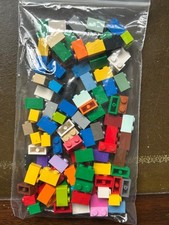 LEGO Bricks 1 x 2 - 100 pcs - Mixed Colours City Friends Star Wars