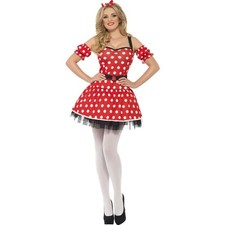 Smiffys Madame Mouse Costume, Red (Size M)
