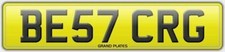 Number plate BE57 CRG