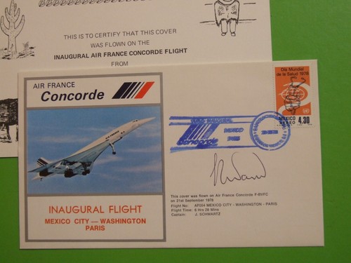 Fdc cover concorde flown first - cover,
