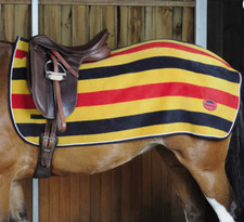 WEATHERBEETA SANDOWN NEWMARKET GOLD STRIPE FLEECE EXERCISE SHEET/RUG FULL (L)