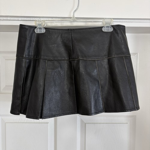 Nwt black faux - vegan, leather