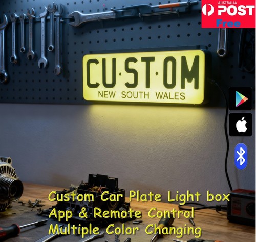 Custom led car plate - custom,
