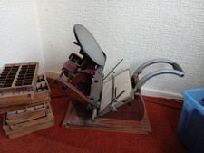 Adana Original Printing Press With Lettering Block