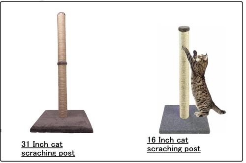 Cat scratching post natural - scratching,