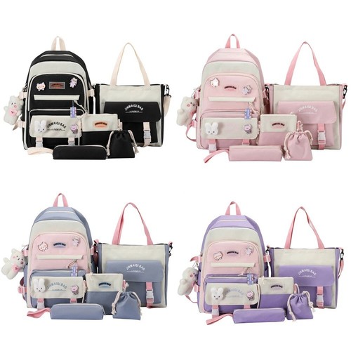 5pcs kawaii girls - 5pcs, backpack