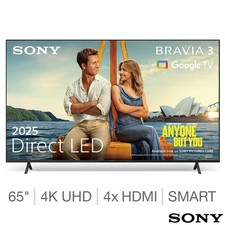 Sony Bravia 3 K65S38BP 65" 4K Ultra HD Smart TV (SRP £899)