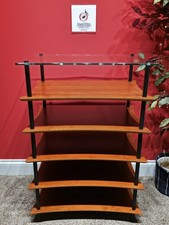 Quadraspire Q4 Evo - Hi-Fi Stand - Cherry/Glass - Rare 6 tier variant